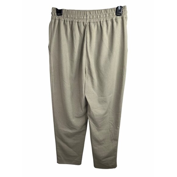Zara Womens Olive Tapered Drawstring Waist Pants With Elastic‎ Band & Pockets XS - Picture 6 of 8